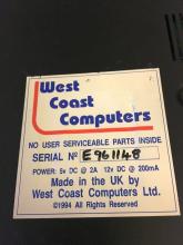 Serial number sticker made by WCC