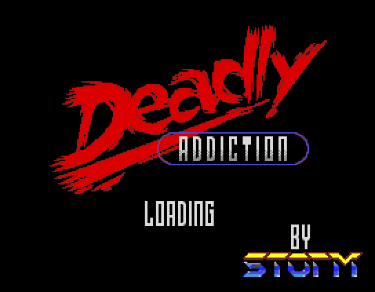 Deadly Addiction - demo disk loading screen