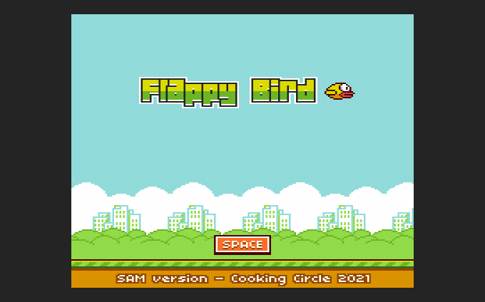 Flappy Bird title screen