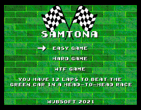 Samtona title screen