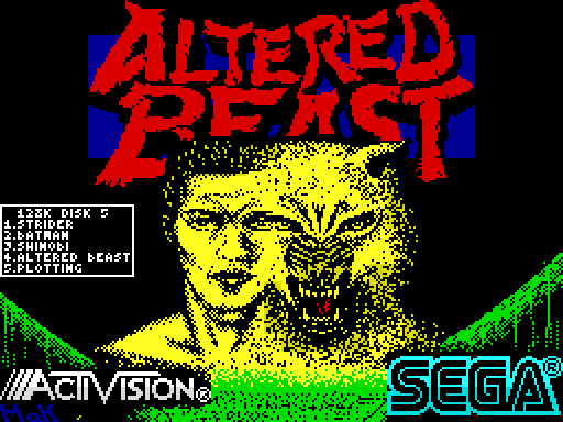 Screen Menu for Disk 5