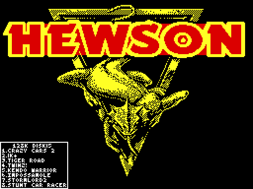 Screen Menu for Disk 15