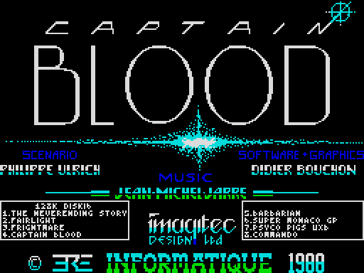 Screen Menu for Disk 16